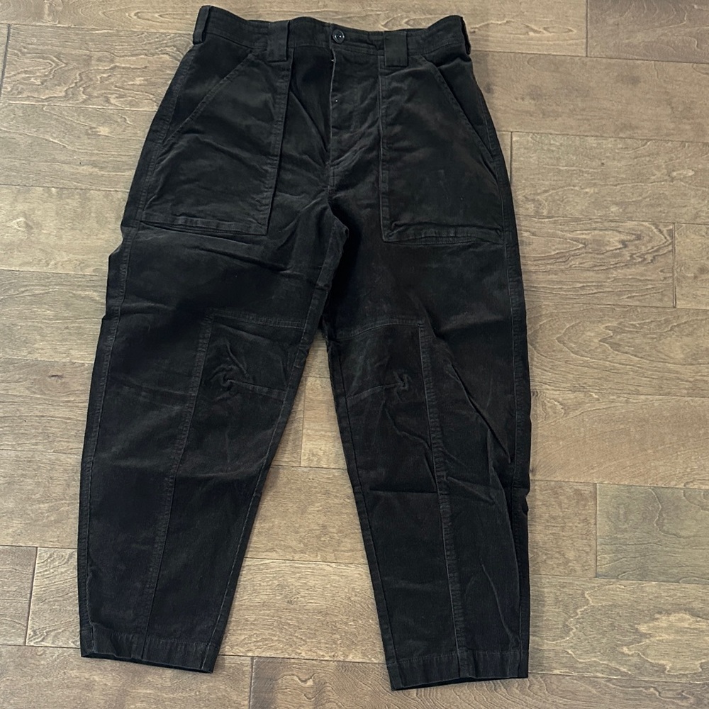 Women's Brown Barrel Leg Corduroy Pants Banana Republic